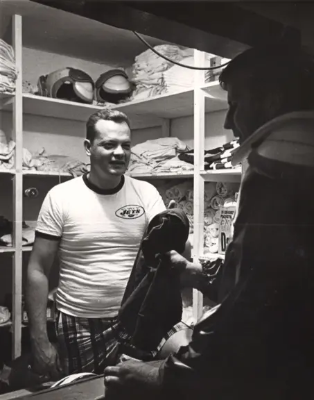 Bill Hampton at Equipment Window