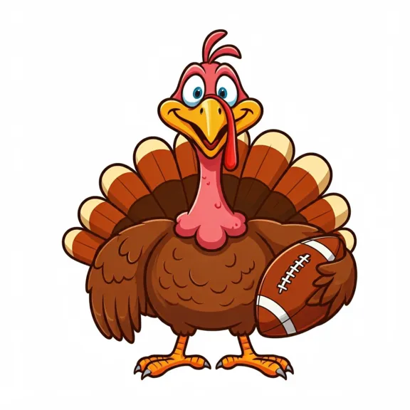 Turkey with a football